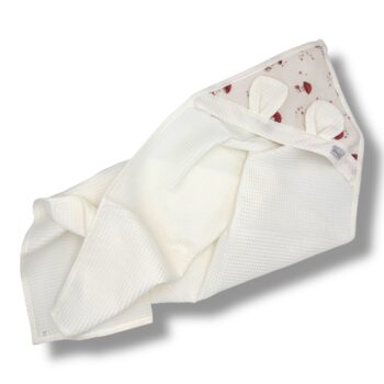 Badtuch mit Kapuze | Waffel| Daisies Zusatzbild-5