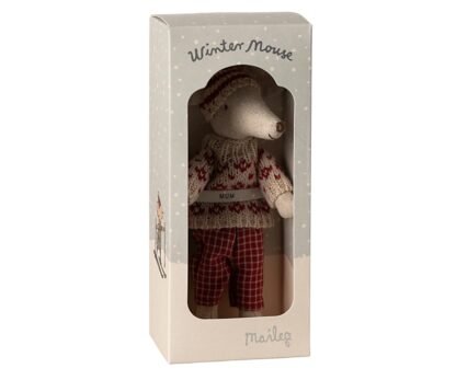 Maileg Souris d'hiver avec maman skieuse – Image 2