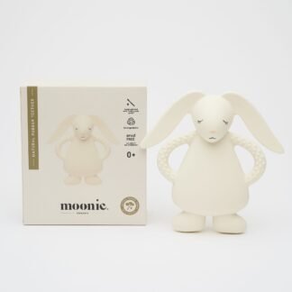 Moonie Natural Rubber Teething Ring Bunny