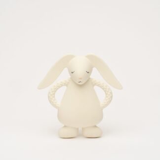 Moonie Natural Rubber Teething Ring Bunny