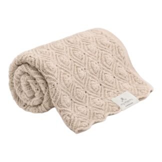 MY MEMI | Merino Blanket Premium | Beige Pearl
