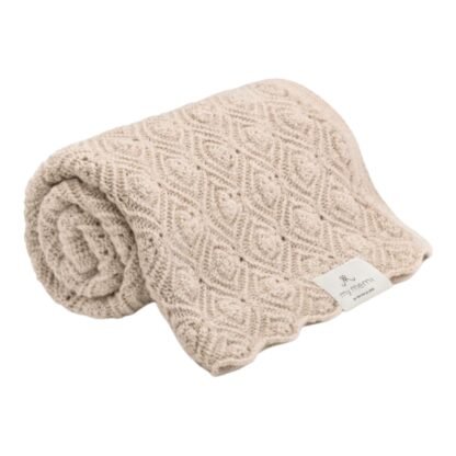 MY MEMI | Merino Blanket Premium | Beige Pearl