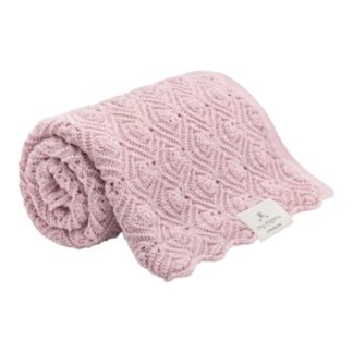 MY MEMI | Premium Merino Wool Blanket | Pink Pearl