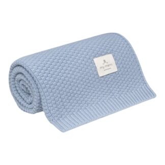 MY MEMI | Merino blanket premium | Baby Blue