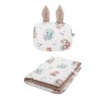 Set di morbide coperte, cuscini, cotone minky premium, TOG 2.5, baby safari