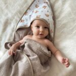 Kapuzenhandtuch Baby|Bambus|Cute Bears|Mokka