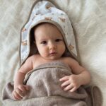 Kapuzenhandtuch Baby|Bambus|Cute Bears|Mokka – Bild 2