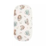 Premium fitted sheet 75x30 cm – 100% soft cotton, breathable and cuddly|Baby Safari