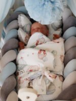 Babynest |Premium Baumwolle Minky|3er Set|Puppies & Hot Air Balloons – Bild 4