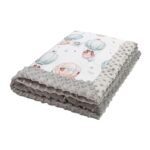 Popular Minky Baby Blanket with Filling | Puppies & Hot Air Balloons