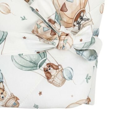 Babynest |Premium Baumwolle Minky|3er Set|Puppies & Hot Air Balloons – Bild 7