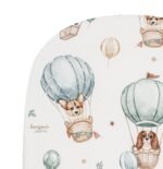 Premium fitted sheet 140x70 cm – 100% soft cotton|Puppies & Hot Air Balloons - Image 2