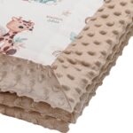 Couverture pour bébé Minky populaire avec rembourrage – Double face, confortable et polyvalente | Baby Safari – Image 2