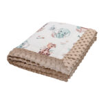 Couverture pour bébé Minky populaire avec remplissage – recto-verso, confortable et polyvalente | Baby Safari
