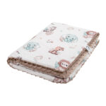 Set morbide coperte, cuscini, cotone premium minky, TOG 2.5, baby safari - immagine 2