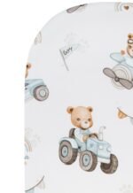 Lenzuolo con angoli premium 75x30 cm – 100% morbido cotone, traspirante e coccoloso|Tractors & Bears - immagine 2