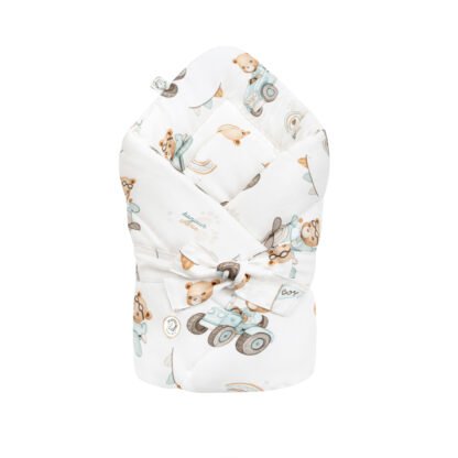 Baby Nest |Cotone Minky|Set di 3|Trattori e orsetti - immagine 6
