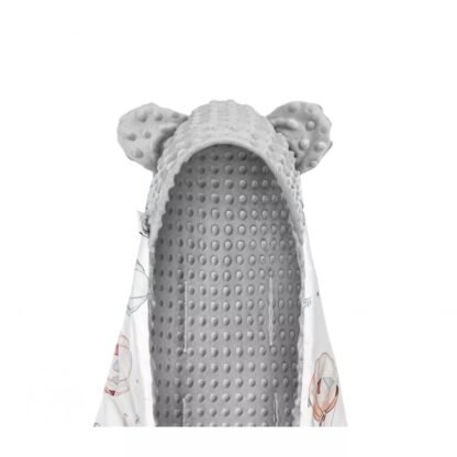 Couverture pour siège auto | Minky en coton de qualité supérieure | Chiots et montgolfières – Image 2