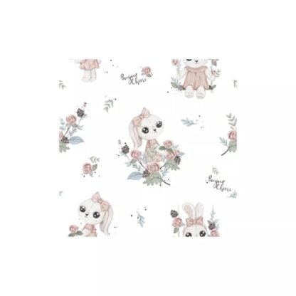 Autoschale Decke |Premium Baumwolle Minky|Little Miss Bunny – Image 3