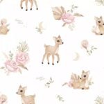 Autoschale Decke |Premium Baumwolle Minky|Bambi Girl – Bild 3