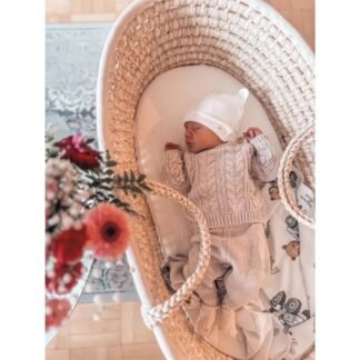 Couche en mousseline de bambou | Ensemble de 2 | Doux, respirant et durable | Rayan-Ours