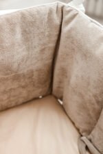 Bettumrandung Cord-Velours Beige 210 cm – Bild 4