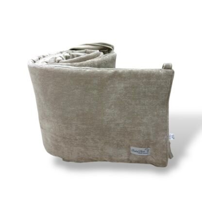 Bettumrandung Cord-Velours Beige 210 cm