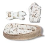 Nido per neonati | Minky di cotone premium | Set di 3 | Fattoria