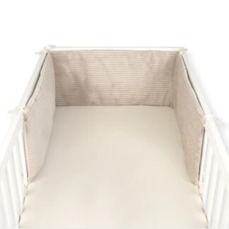 Bettumrandung Cord-Velours Beige 210 cm