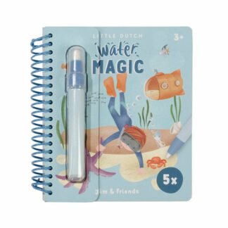 Piccolo libro da colorare olandese ad acqua Jim&Friends