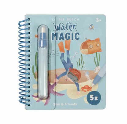Piccolo libro da colorare olandese ad acqua Jim&Friends