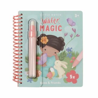 Piccolo libro da colorare olandese ad acqua Rosa&Friends