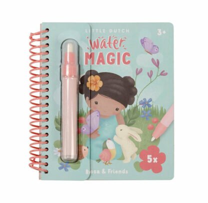 Piccolo libro da colorare olandese ad acqua Rosa&Friends