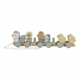 Little Dutch Eisenbahn mit Steck-Formen Huhn Little Farm FSC