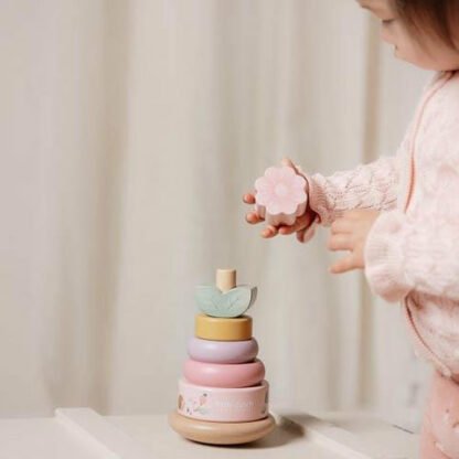 Little Dutch Holz-Stapelturm mit Ringen Fairy Garden FSC – Image 5