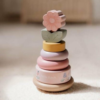 Little Dutch Holz-Stapelturm mit Ringen Fairy Garden FSC – Image 4