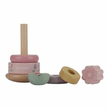 Little Dutch Holz-Stapelturm mit Ringen Fairy Garden FSC – Image 3