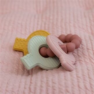 Collier de dentition en silicone Little Dutch rose