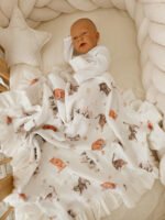 copertina per neonati | Mussola doppia Premium 4 strati | Gatti - immagine 2