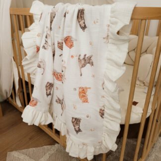 baby blanket| Premium Double Muslin 4 layers |Cats