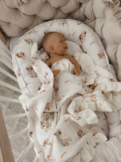 Babydecke| Premium Double Musselin 4 layers |Puppy Love - immagine 3