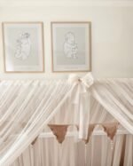 Betthimmel-Baldachin Tüll für Hausbett-Beige – Bild 2