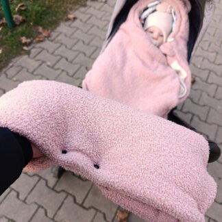Chauffe-Mains Poussette Bouclé Alpaga – Rose