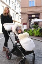 Sacco nanna in lana per passeggini e marsupi – Crema - immagine 7