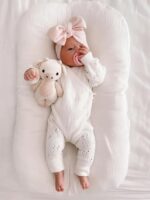 Baby Romper Pointelle | Milk|0-3M - Image 2