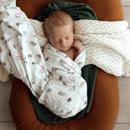 Garden Friends Organic Jersey Wrap & Beanie Set - Image 5