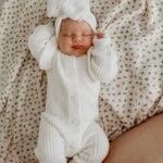 Barboteuse à volants | Crème | 0-3 mois