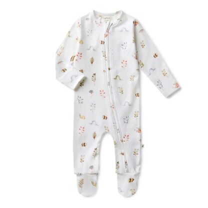 Garden Friends Organic Snuggle Sleepsuit Zip Footie – Bild 2