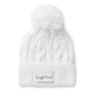 Bonnet en tricot biologique blanc