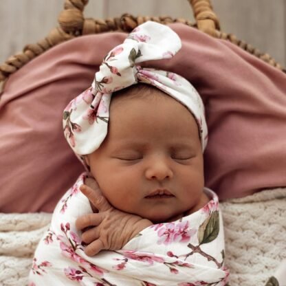 Cherry Blossom Organic Topknot